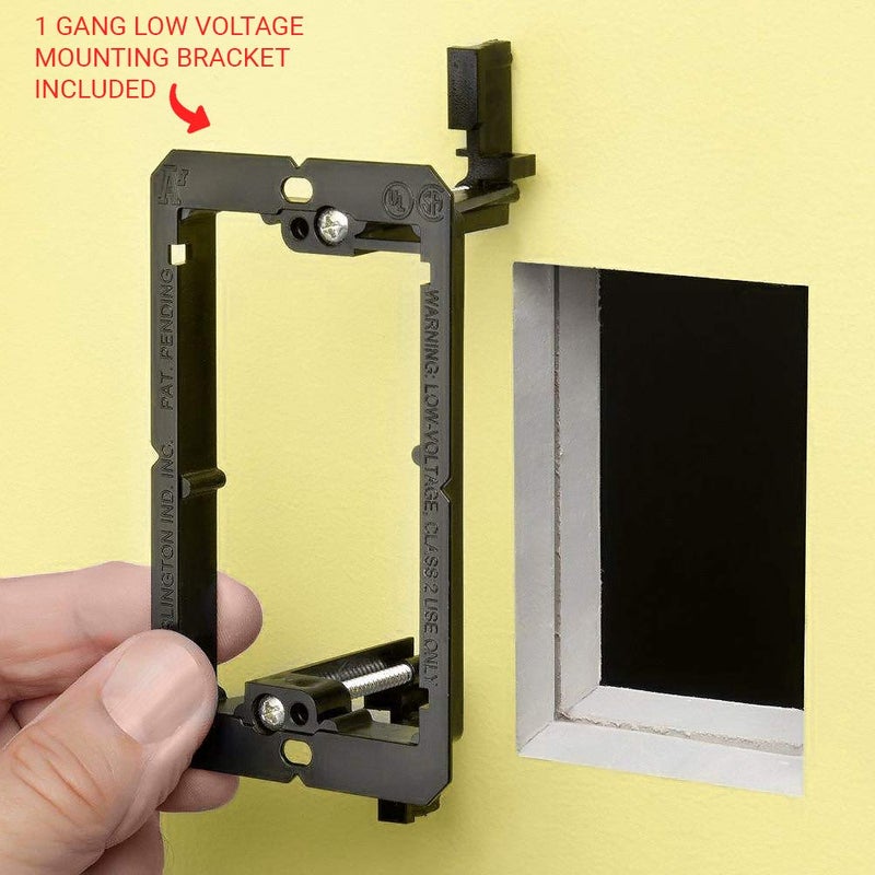 DIYTECH Premium 4 Speaker Wall Plate, Supports 4 Speaker Configurations, Screwless Design - Image 2